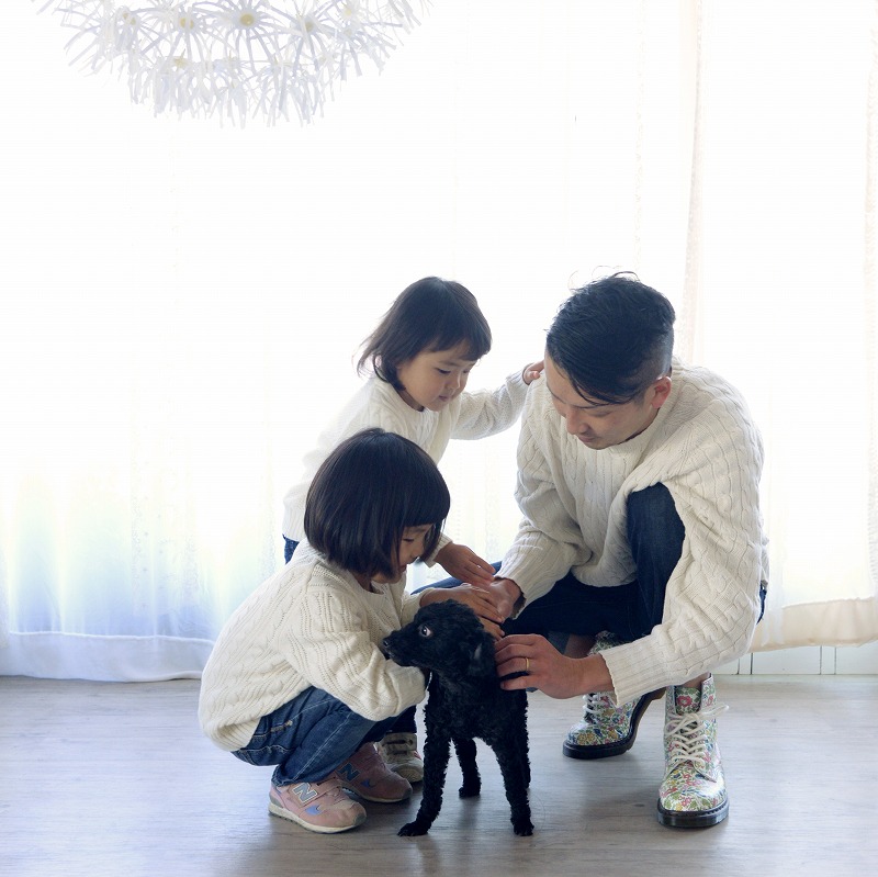ご家族のワンちゃんと撮影しよう!